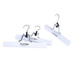 Wooden multipurpose clamp custom household pants hanger