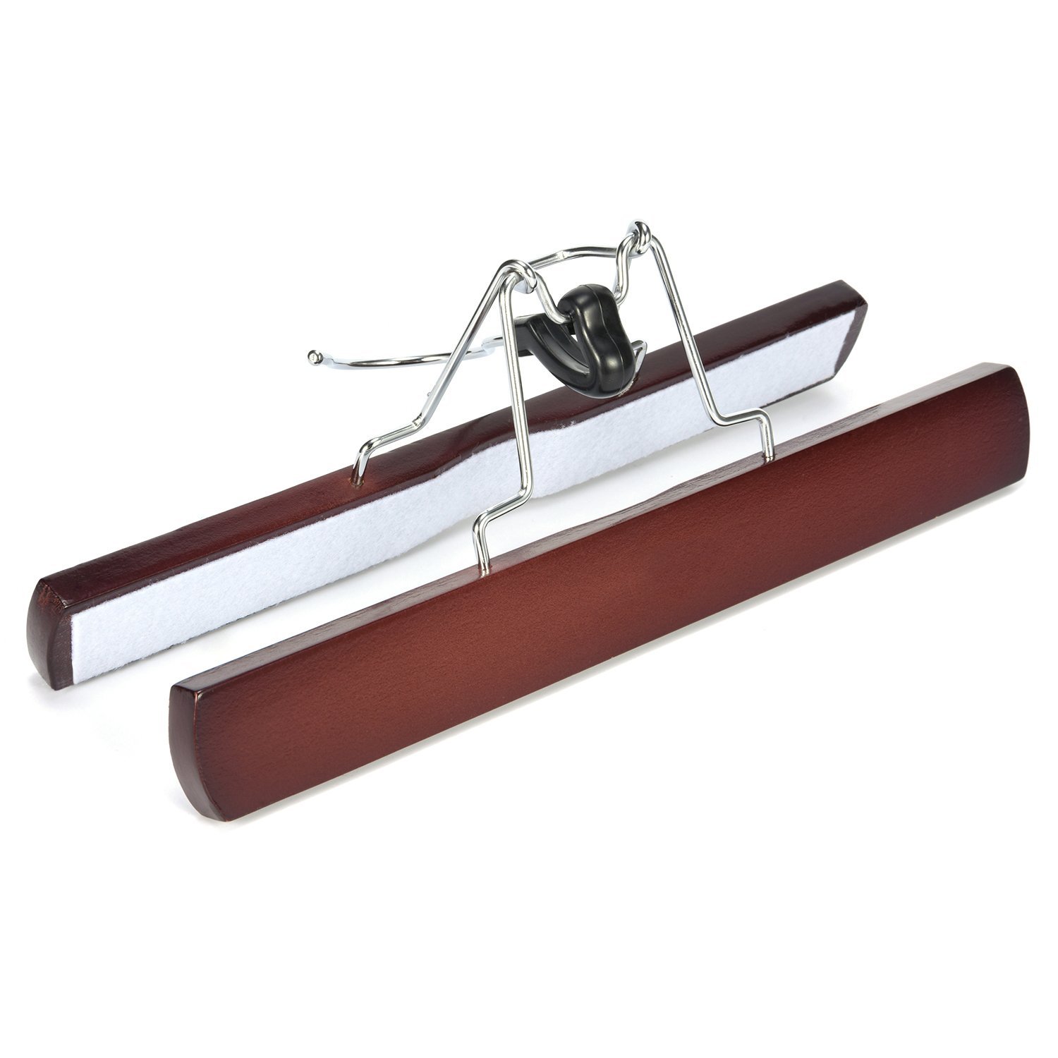 Wood Pants Clamp Skirt Walnut Color Hair Hangers
