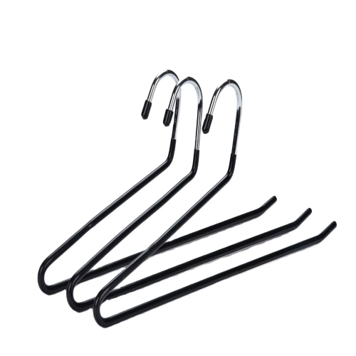 Fast delivery space saving multipurpose open ended metal hangers