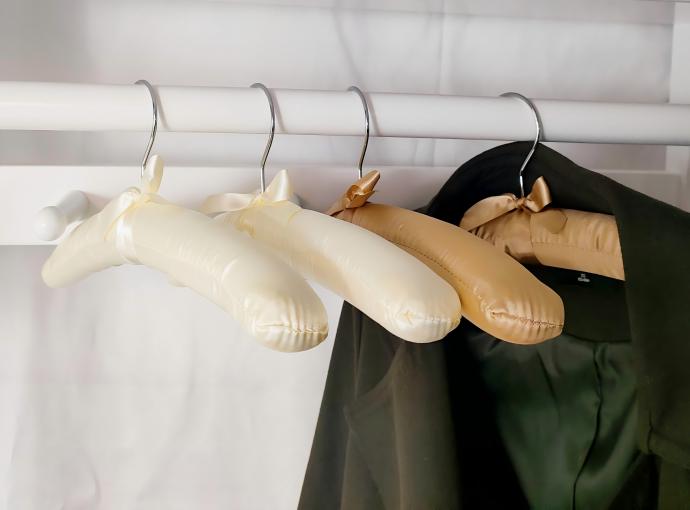 satin padded hangers