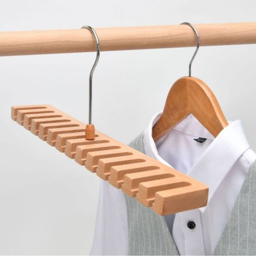 Custom wood 12 display wooden belt hanger