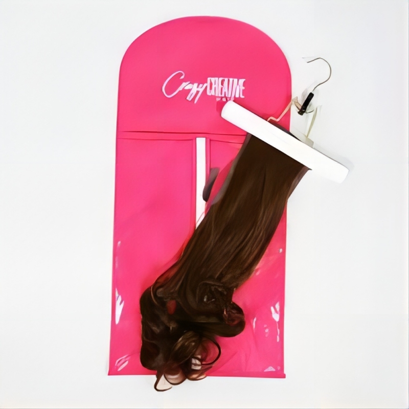 Factory price custom color wig bags hair extensions hangers