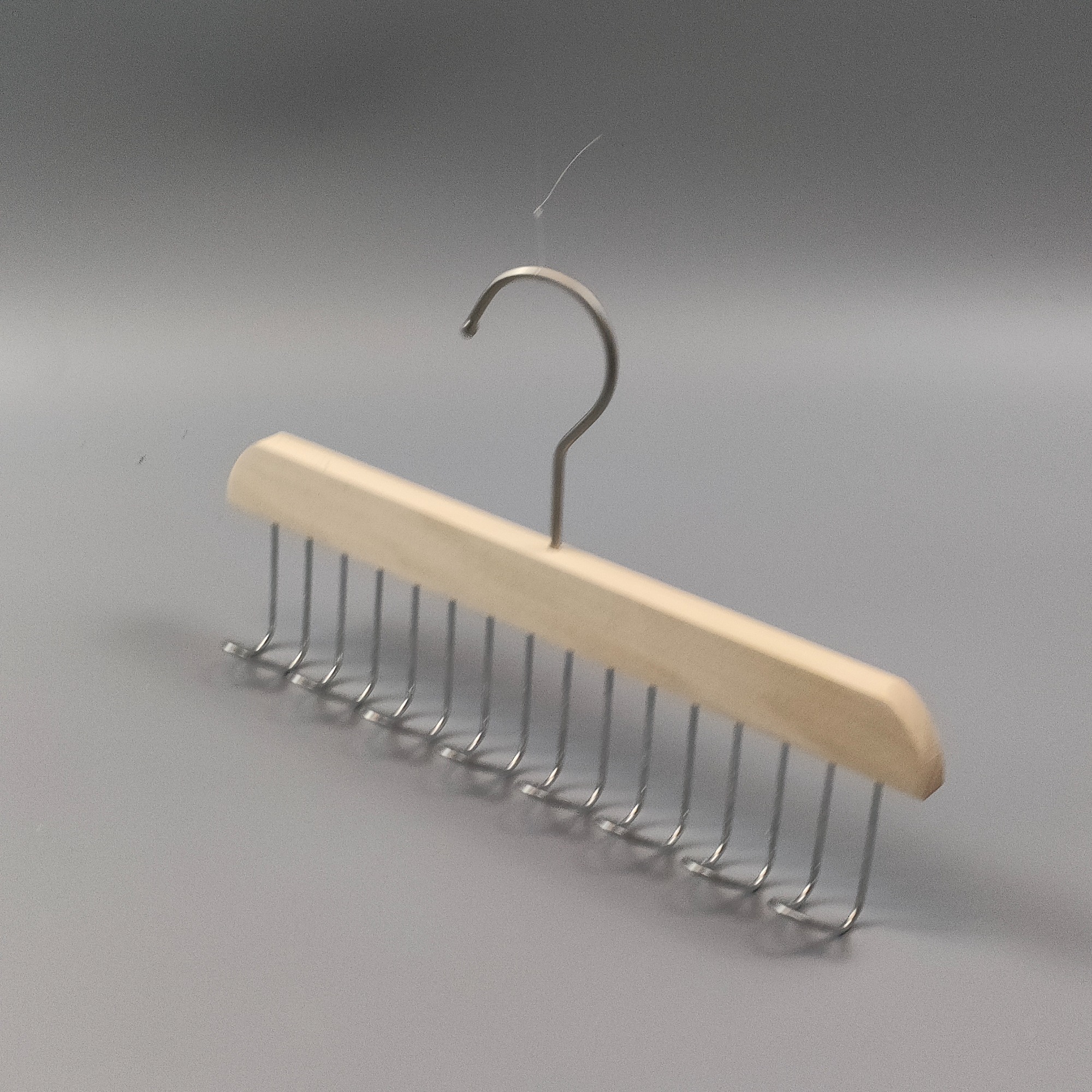 Multipurpose 8 hooks Wooden Belt Hanger