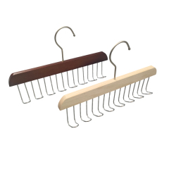 Multipurpose 8 hooks Wooden Belt Hanger