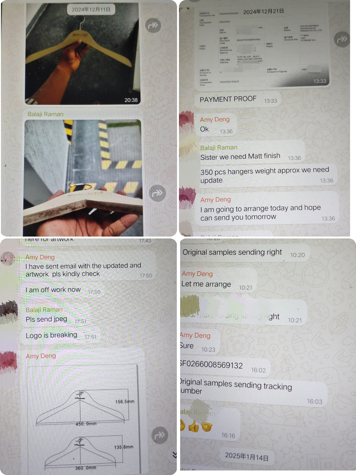 inquiry best price custom hangers