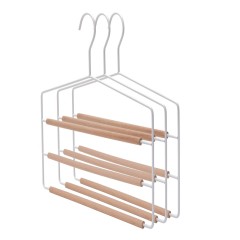 Factory hot sale magic space saving multipurpose wood metal hanger