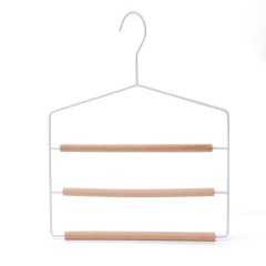 Factory hot sale magic space saving multipurpose wood metal hanger