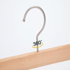 Hot selling cost effective beech wooden clip hanger