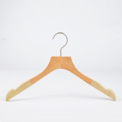 Exquisite natural non-slip velvet wooden hangers