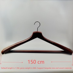 Custom extra large hanger wooden hangers display