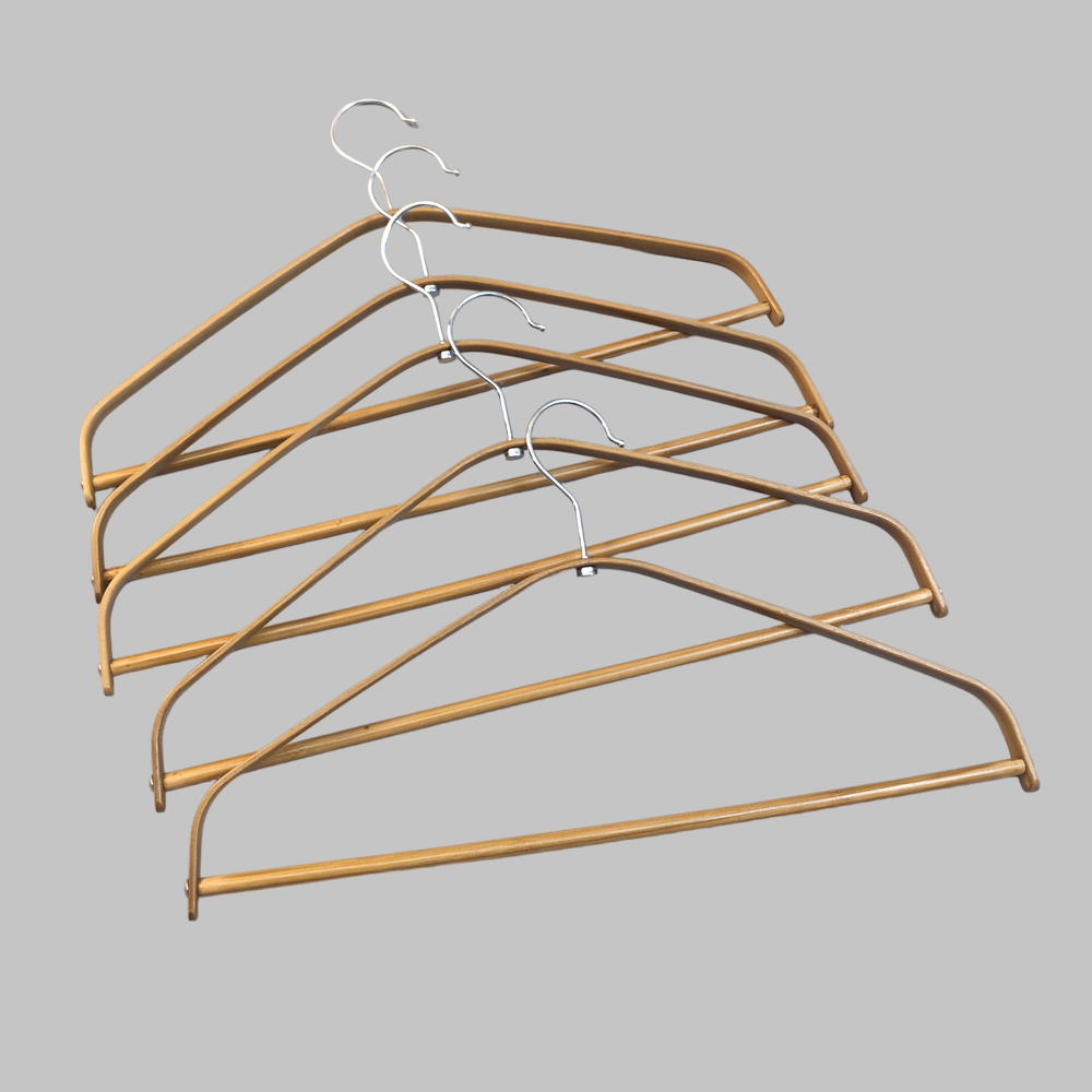 Household space saving bamboo hangers in bulk cheap quotation