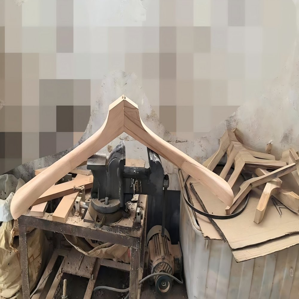 Custom extra large hanger wooden hangers display
