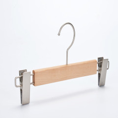 Custom luxury beech wood pant hangers
