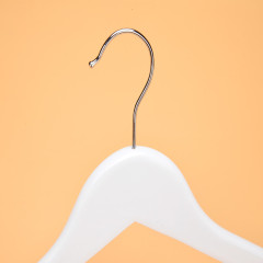 Premium white color infant wooden hangers wholesales