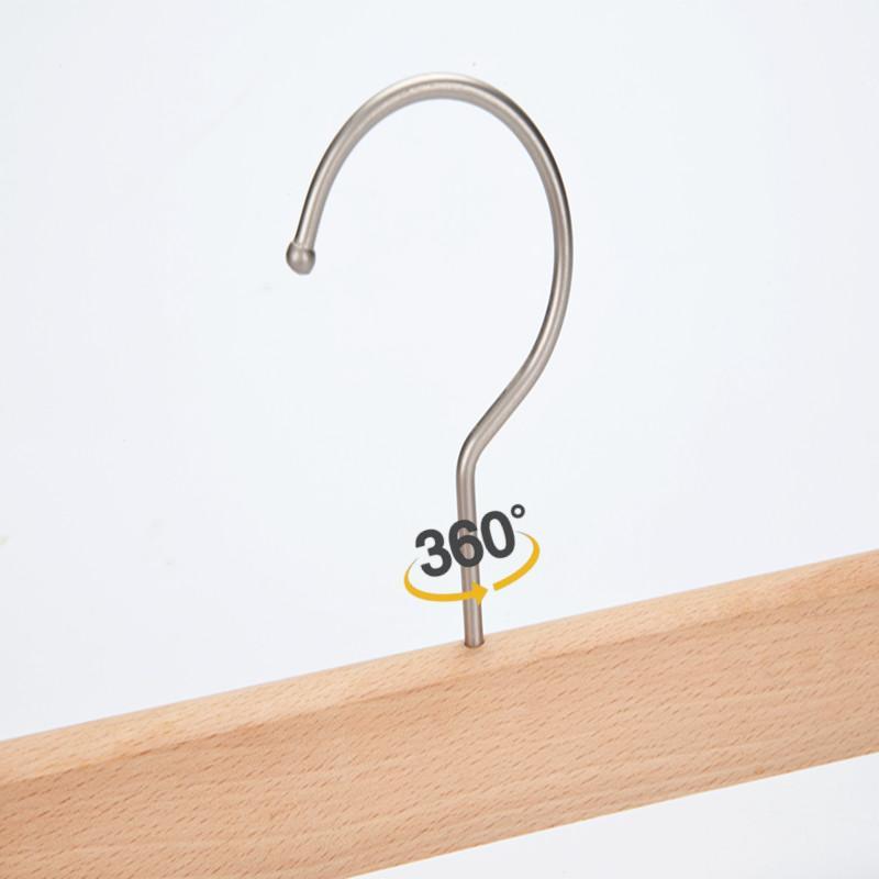 Custom luxury beech wood pant hangers