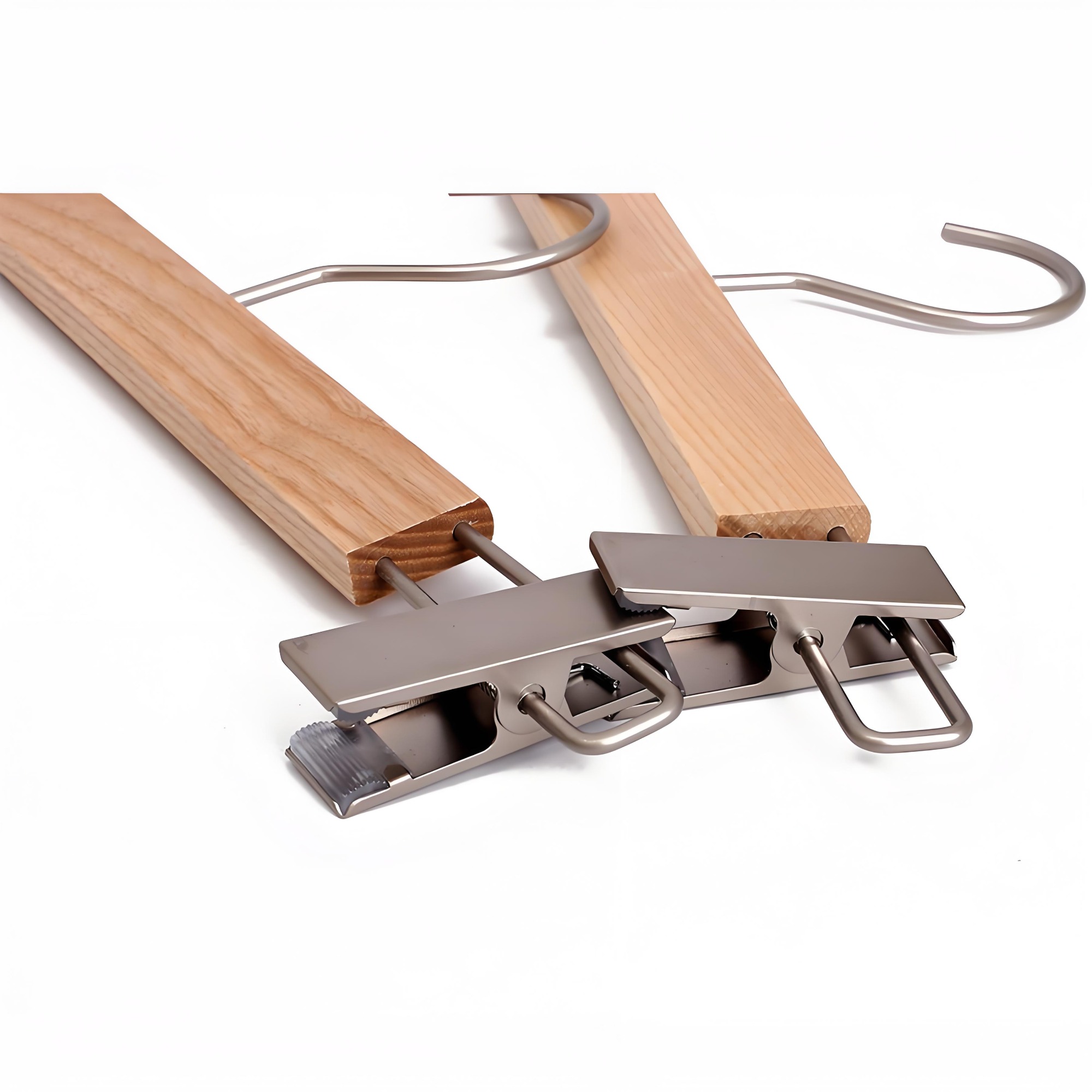 Custom luxury beech wood pant hangers