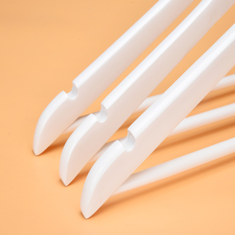 Premium white color infant wooden hangers wholesales