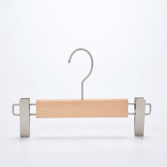 Custom luxury beech wood pant hangers