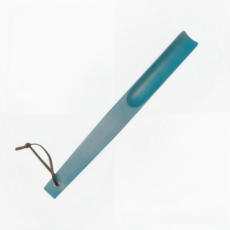 Blue color custom hotel supplies wood hanger brush shoehorns