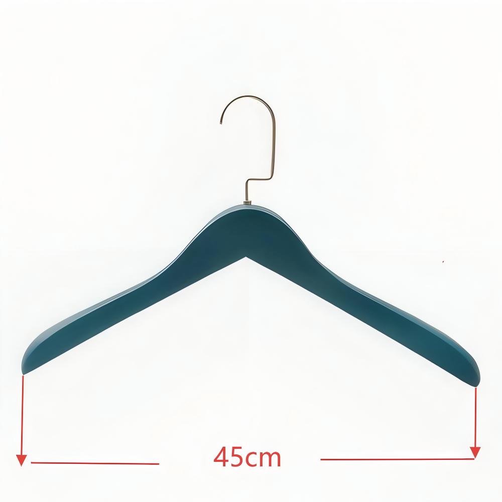Blue color custom hotel supplies wood hanger brush shoehorns