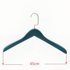 Blue color custom hotel supplies wood hanger brush shoehorns
