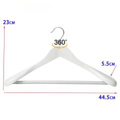White color wood coat suit wide shoulder hanger