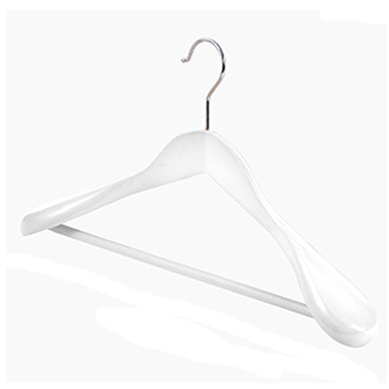 White color wood coat suit wide shoulder hanger