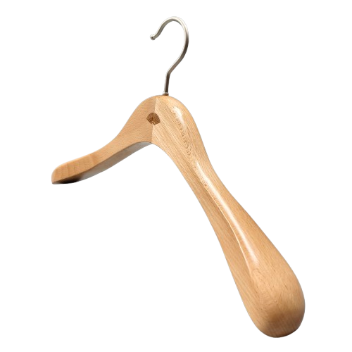 custom wide shoulder wooden hanger