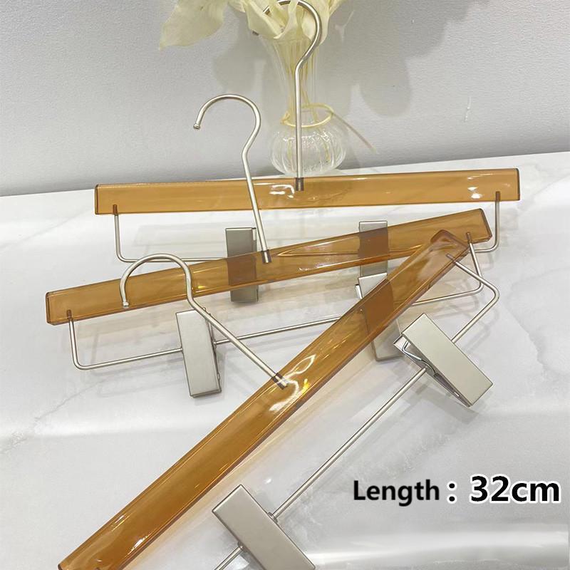 acrylic pant hanger with clips