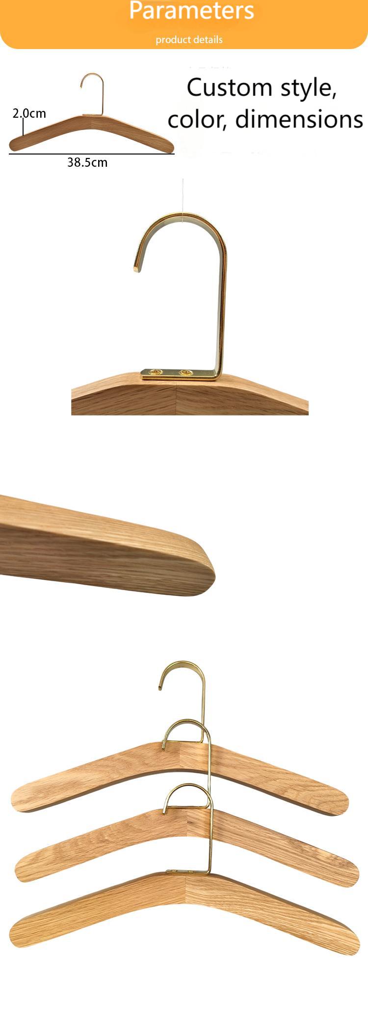 wooden hanger without notches
