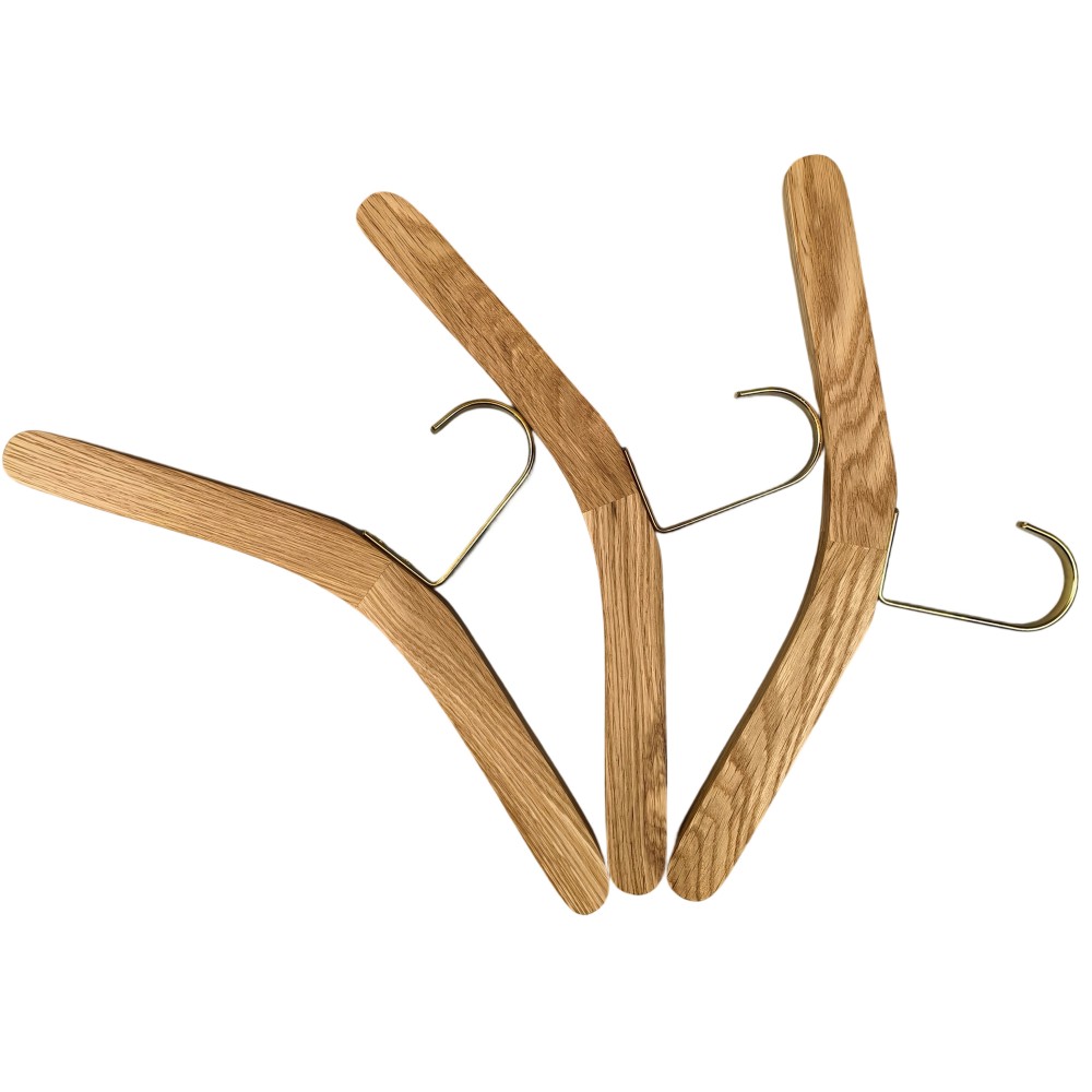 wooden hangers without notches