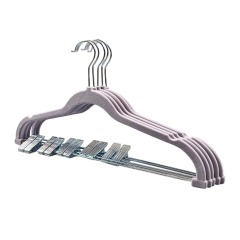 Premium velvet hanger heart flocking suit hanger
