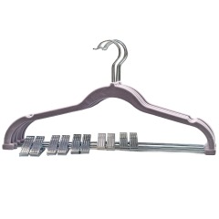 Premium velvet hanger heart flocking suit hanger