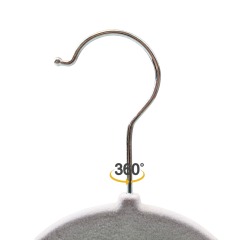 Premium velvet hanger heart flocking suit hanger