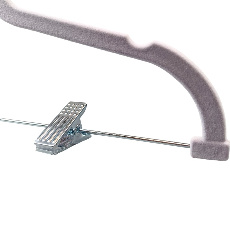 Premium velvet hanger heart flocking suit hanger