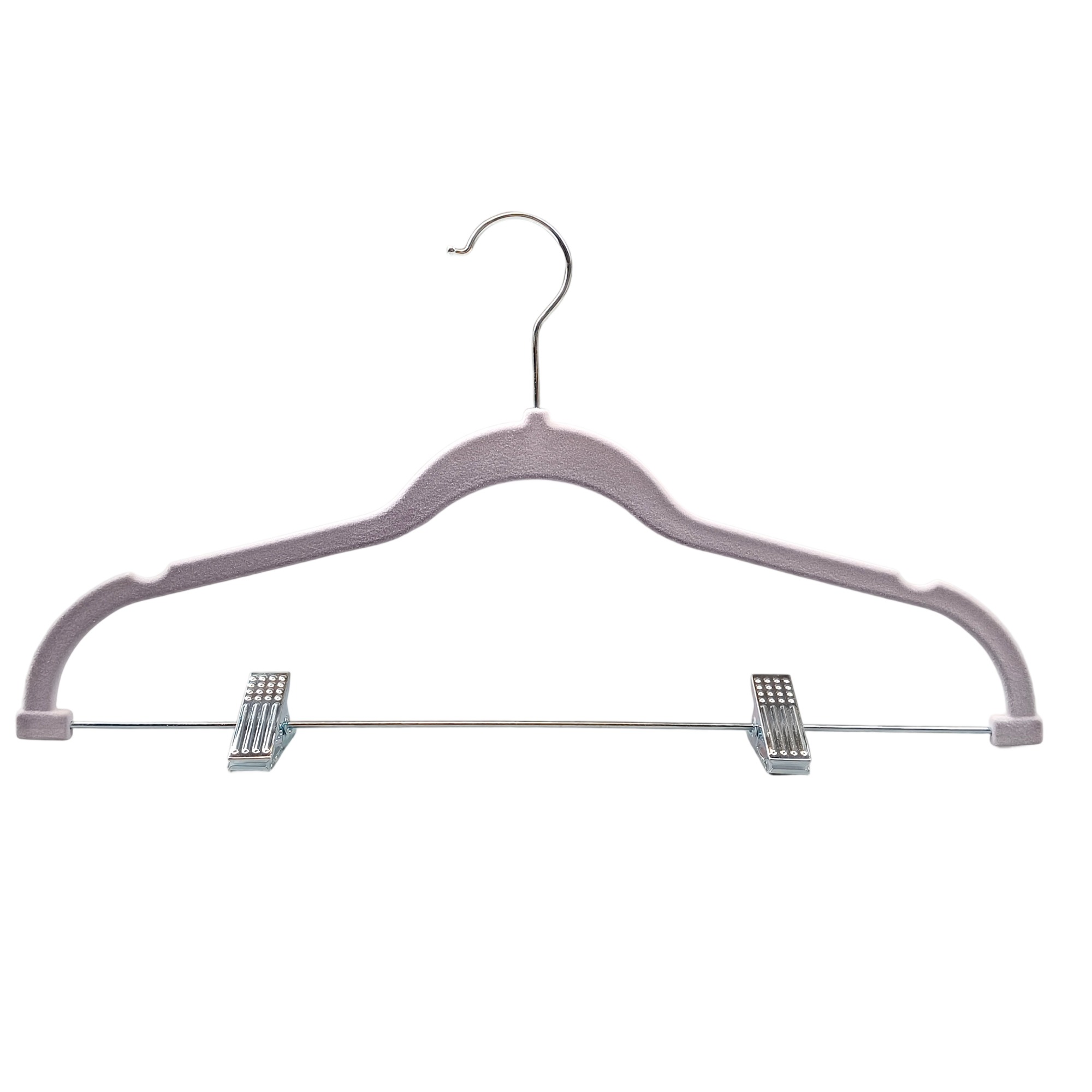 Premium velvet hanger heart flocking suit hanger