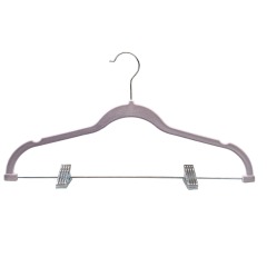 Premium velvet hanger heart flocking suit hanger