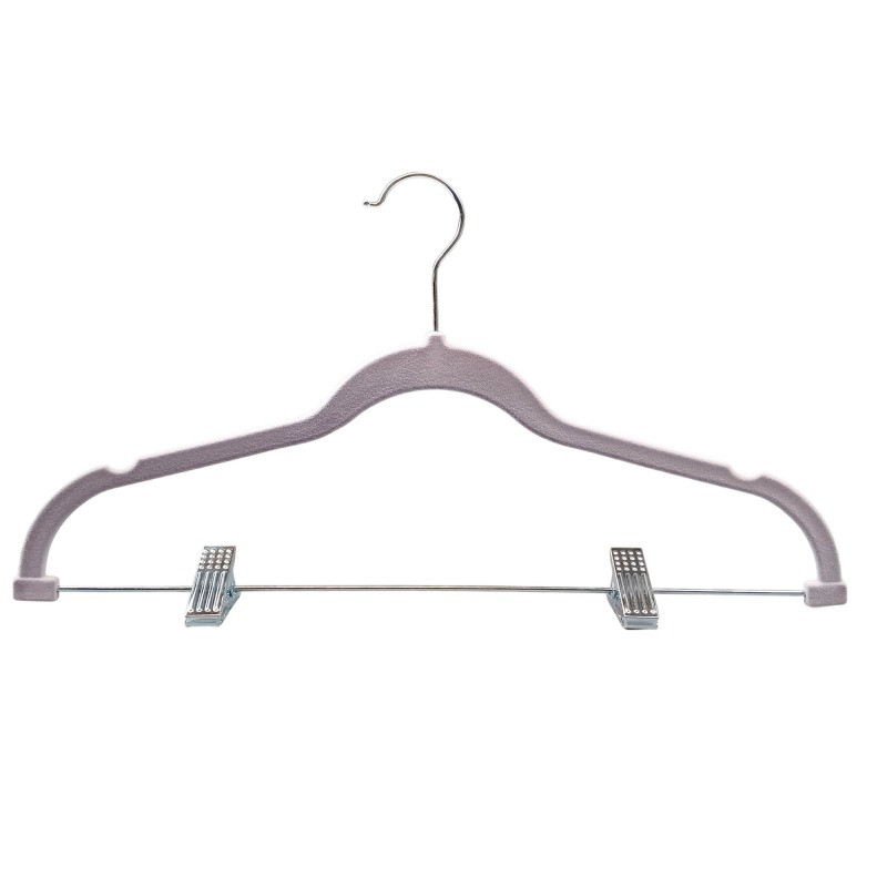 Premium velvet hanger heart flocking suit hanger