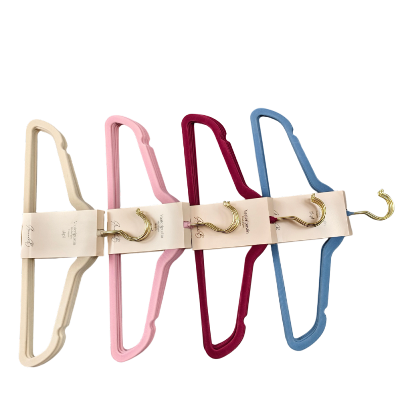 Custom velvet cloth hangers in bulk cheap price