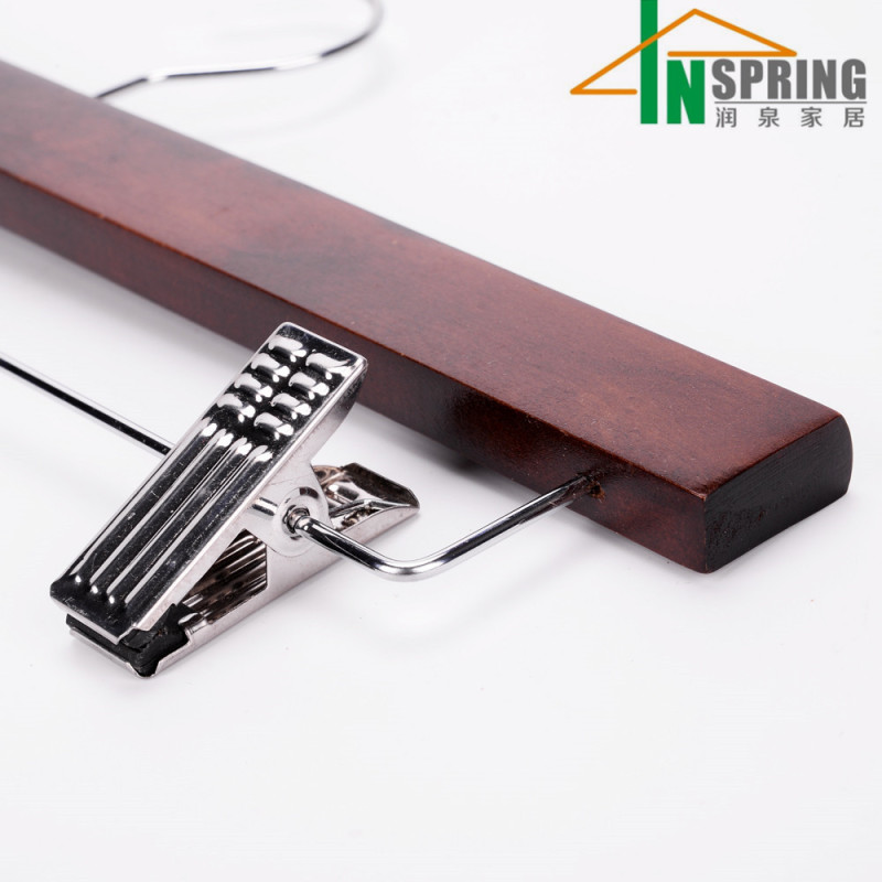 Wooden trouser clamp skirt hangers