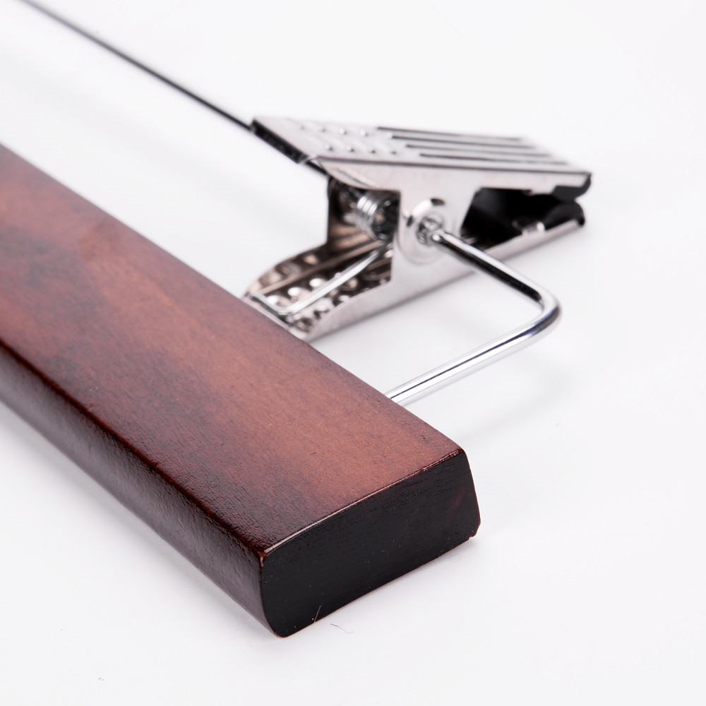 Wooden trouser clamp skirt hangers