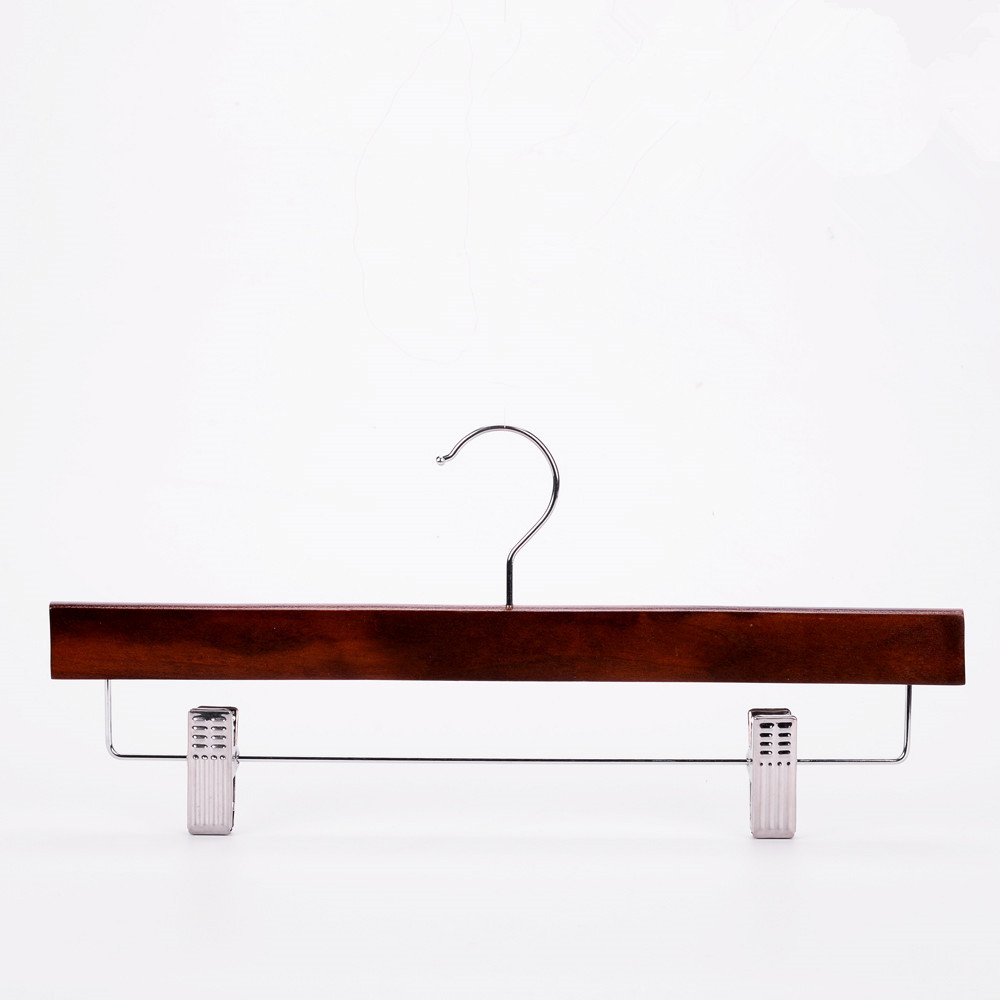 Wooden trouser clamp skirt hangers