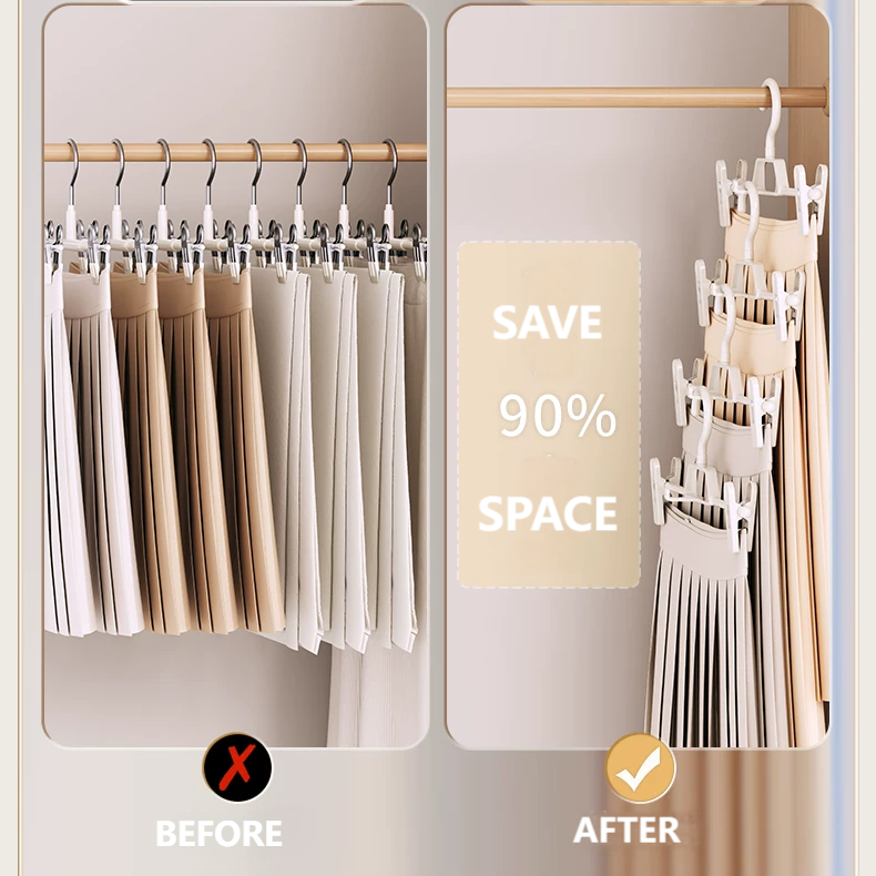 Custom Color Join-able Space Saving Plastic Hangers