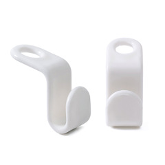 Space saving plastic clothes hanger partner connector hooks