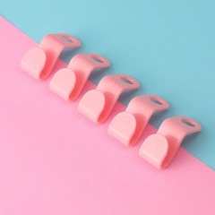 Space saving plastic clothes hanger partner connector hooks