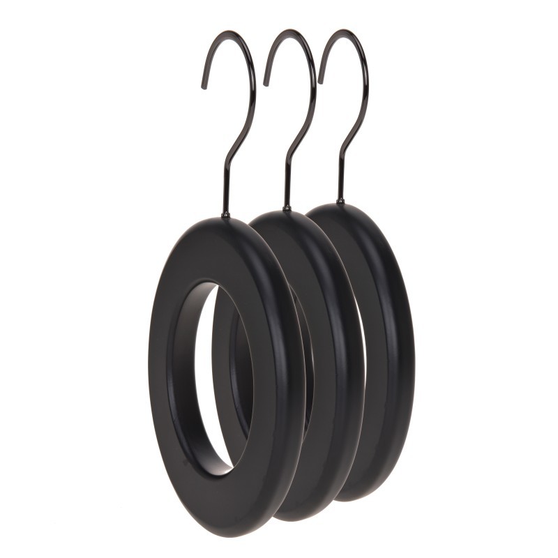 Scarf hangers manufacturer high quality custom black hanger