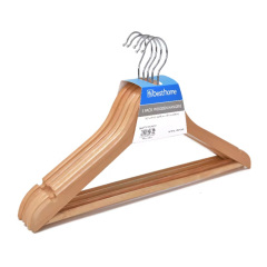 Multipurpose wooden pant coat hanger