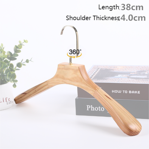 Custom wide shoulder wooden hangers for wedding dress