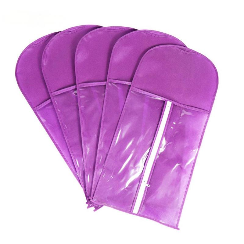 Custom color wood hanger PVC with zipper wig bags