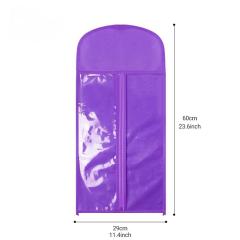 Custom color wood hanger PVC with zipper wig bags